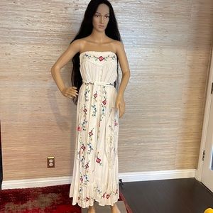 FILLYBOO CONVERTIBLE MAXI DRESS SKIRT BNWT!! Floral embroidery Boho